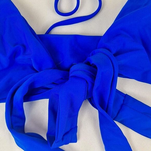 Holipick Size Small Cobalt Blue Bikini CutOut on Bottoms Ties on Bikini Top NWT - Picture 10 of 15